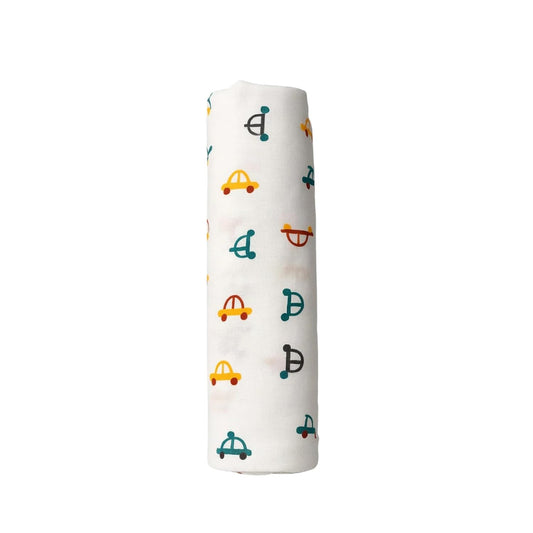 Baby Muslin Swaddle - Tiny Wheels