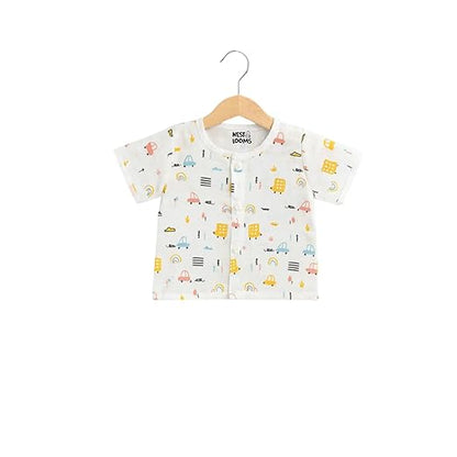 Half Sleeves Jhabla Set - Organic Cotton Muslin -  Little Roadtrip