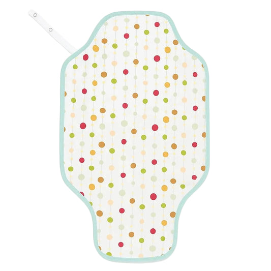 Portable Diaper Changing Mat - Colourful Polka