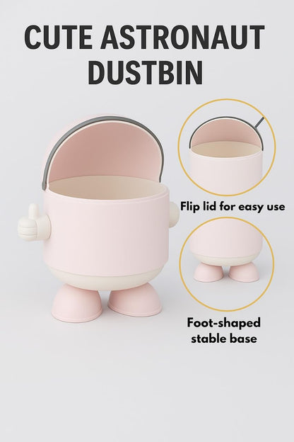 Dustbin - Little Astronaut - Pink
