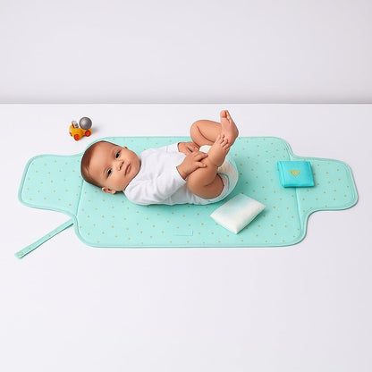 Portable Diaper Changing Mat - Ocean Dots
