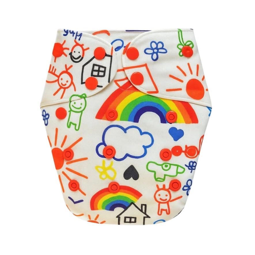 Reusable Cloth Diaper - Doodle Dreams