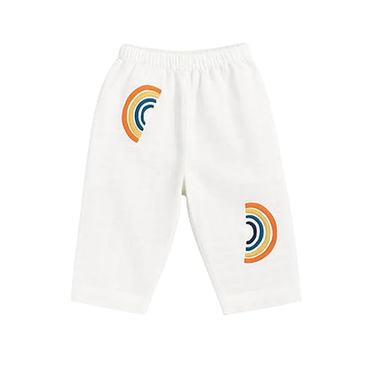 Muslin Full Sleeves Jhabla Set - Organic Cotton Muslin - Rainbow Dreams