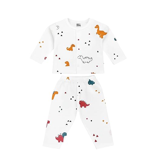 Muslin Full Sleeves Jhabla Set - Organic Cotton Muslin - Dinoland