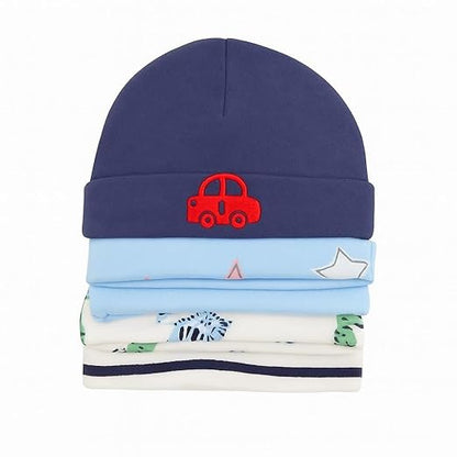 Unisex Baby Beanies Set of 5 - Little Racer