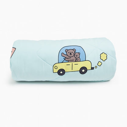Baby Bedding Set -Highway Cuties (Quilt, Diaper Changing Pad, Pillow)