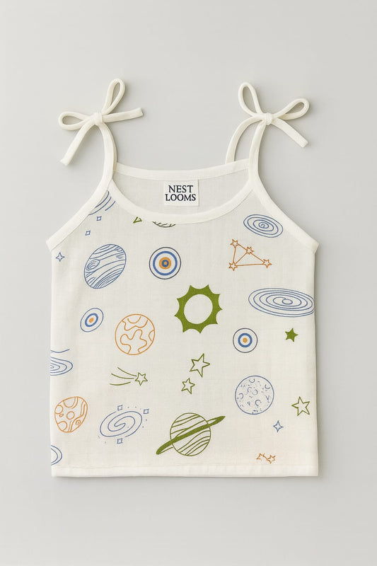 Dori Jhabla- Organic Cotton Muslin - Galaxy Dreams