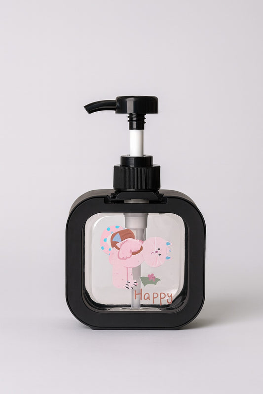 Soap Dispenser - Cartoon Design - Black