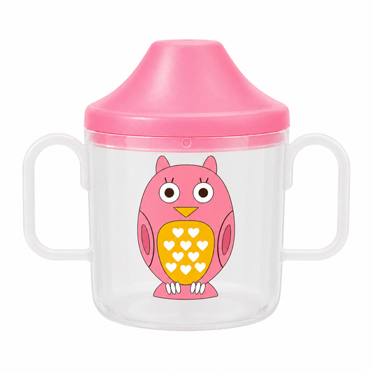 Baby Spout Sipper Cup - Transparent (Pink)