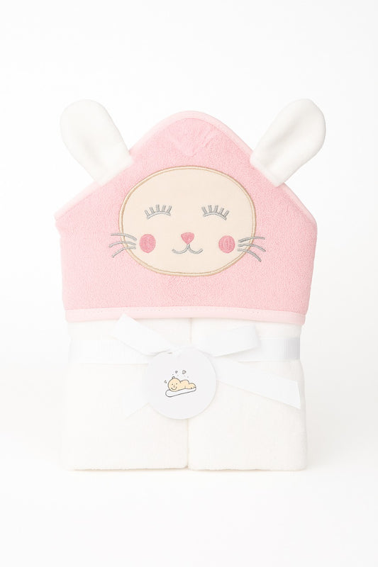 Baby Hooded Towel – Pink Bunny