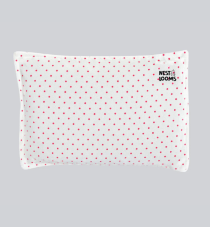 Mustard Seed Rai Pillow - Pink Polka Pop