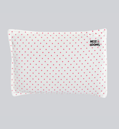 Mustard Seed Rai Pillow - Pink Polka Pop