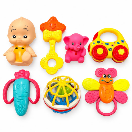 Baby Rattle Toy Set 7pc - Baby & Buddy Crew