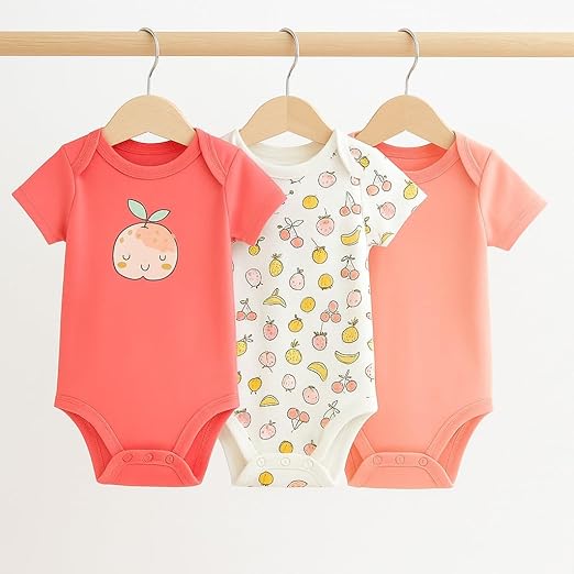 Cotton Baby Onesie - Sweet peach