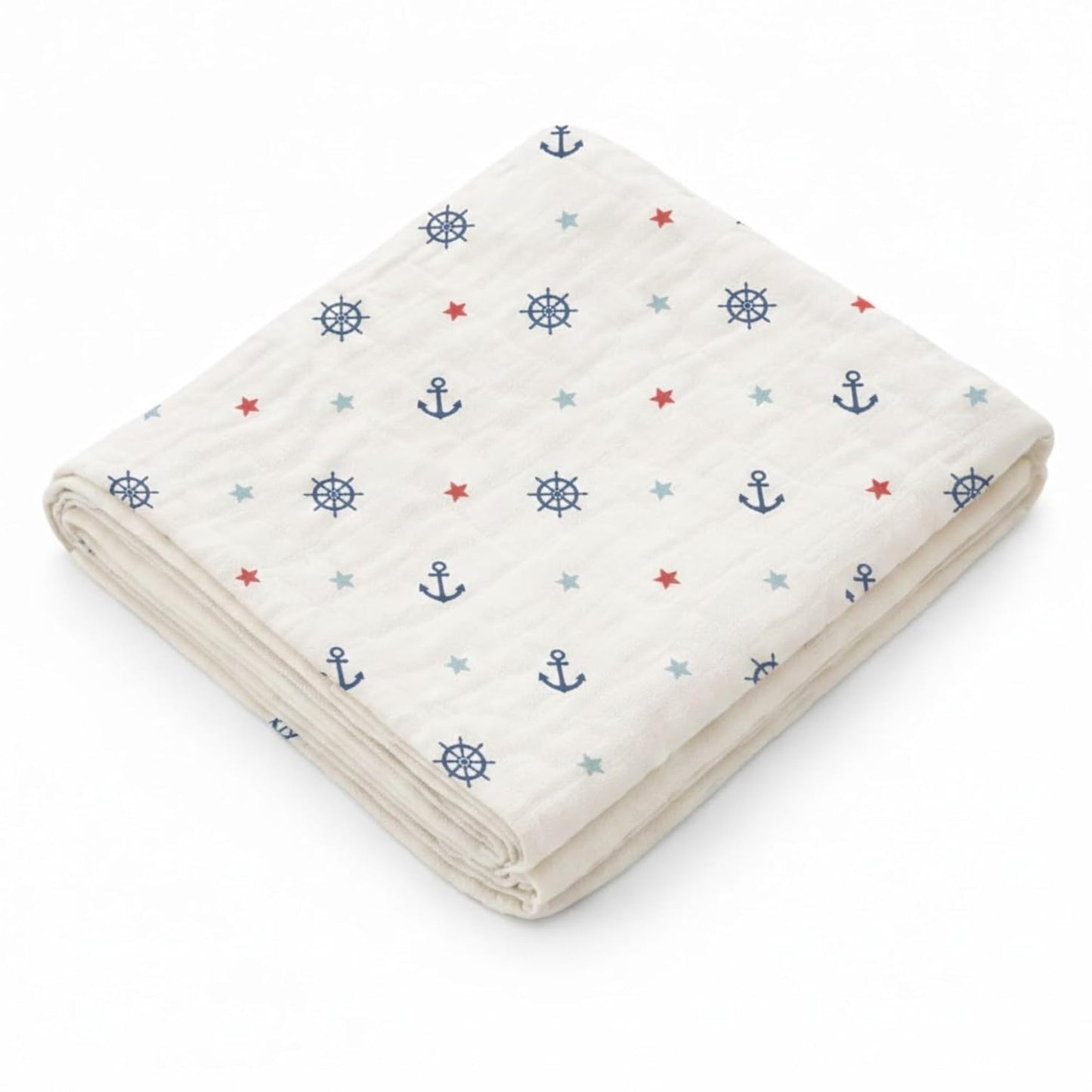Organic Cotton Muslin Blanket - Sailor Star