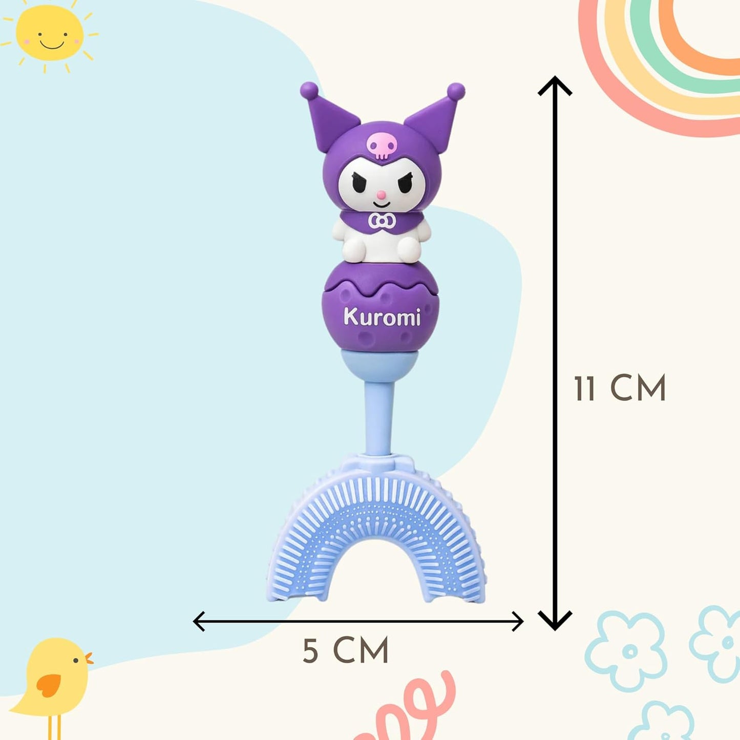 U-Shaped Toothbrush - Purple Kuromi