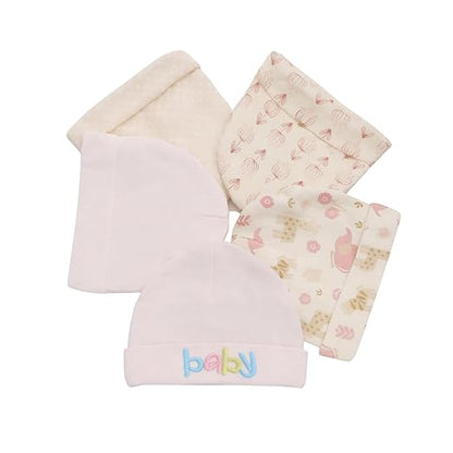 Unisex Baby Beanies Set of 5 - Soft Blush Wonders