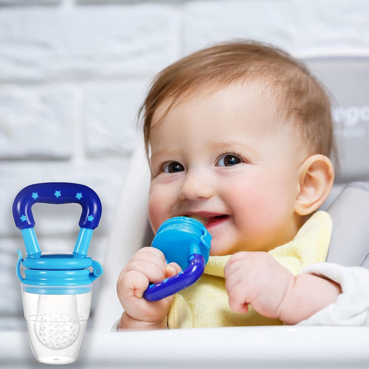 Silicone Fruit Nibbler - Blue Star Handle