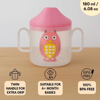 Baby Spout Sipper Cup - Transparent (Pink)