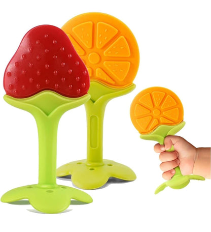 Silicone Fruit Shape Teether - Combo Of 5