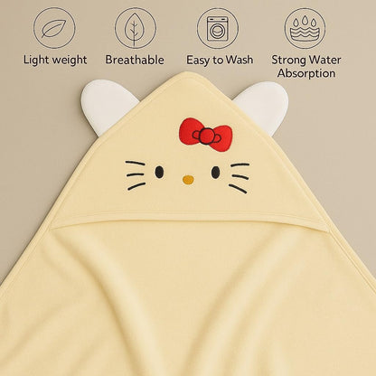 Baby Hooded Towel – Bow Kitty