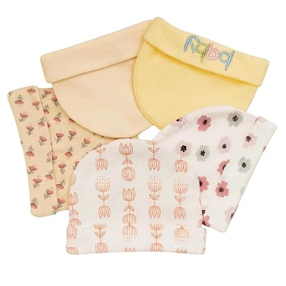 Unisex Baby Beanies Set of 5 - Golden Blossom