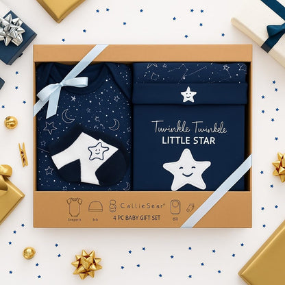 4 pcs Baby Clothing Gift Set - Midnight Star