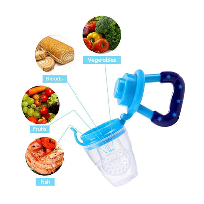 Silicone Fruit Nibbler - Blue Star Handle