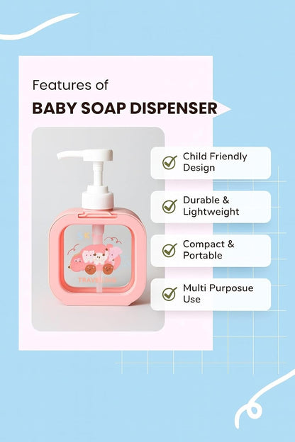 Soap Dispenser - Cartoon Design - Pink