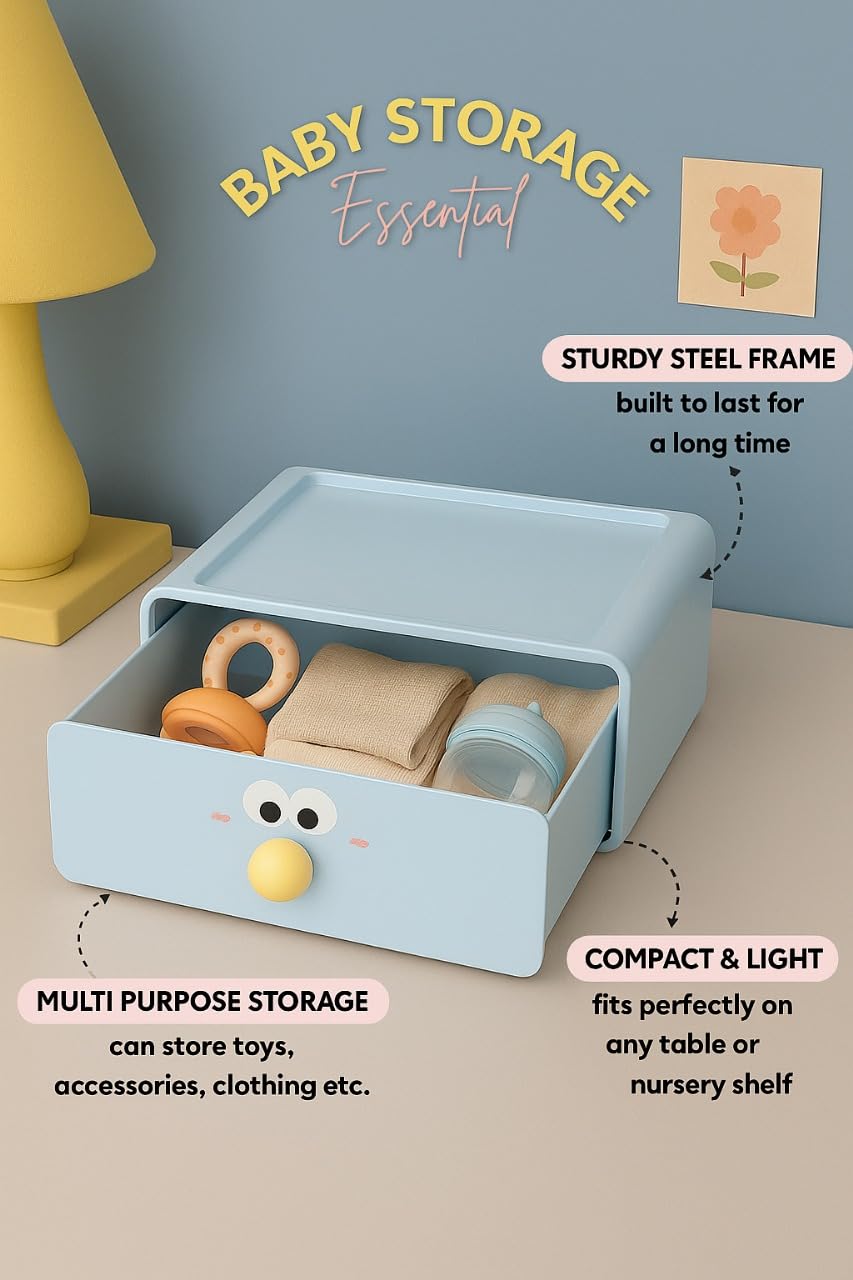 Cute Storage Drawer - Blue