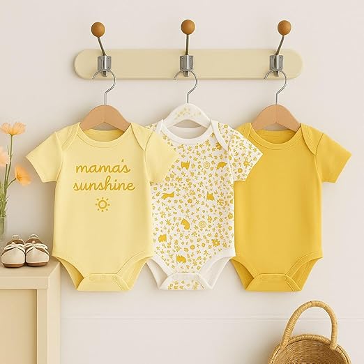 Cotton Baby Onesie - Mama's sunshine ( cream )