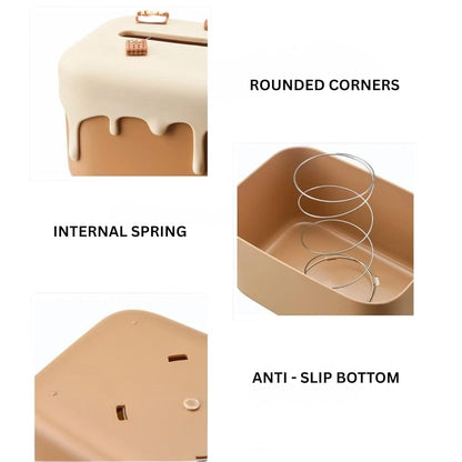 Decorative Baby Wipes & Tissue Storage Box - Brownie Drip
