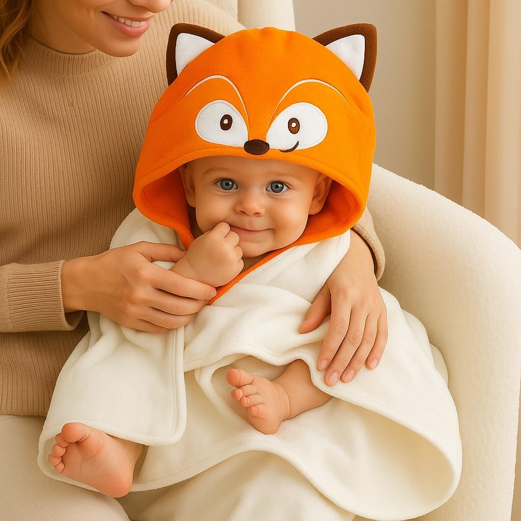 Baby Hooded Towel – Sunny Fox