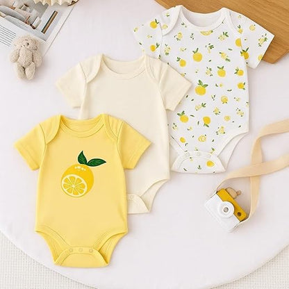 Cotton Baby Onesie - Zesty Lemon