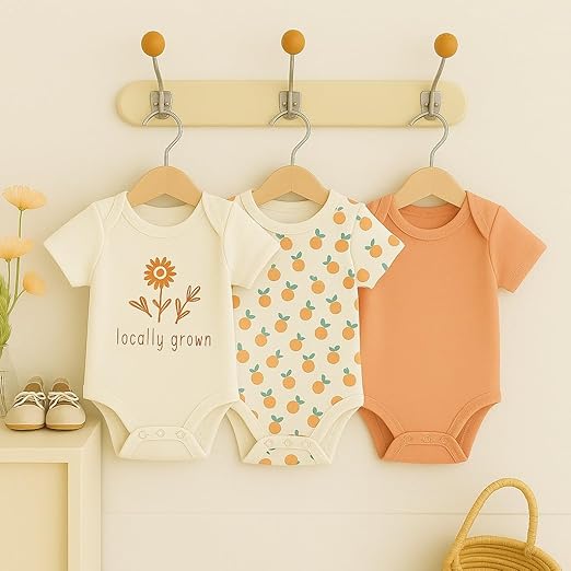 Cotton Baby Onesie - Sweet blossom