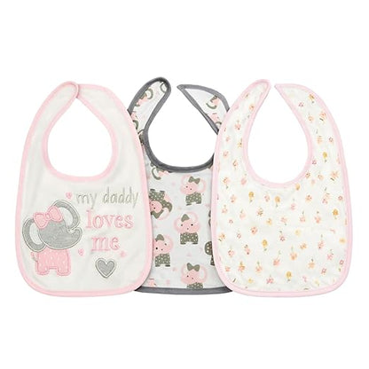 Cloth Feeding Bib Set of 3 - My Daddy Loves Me