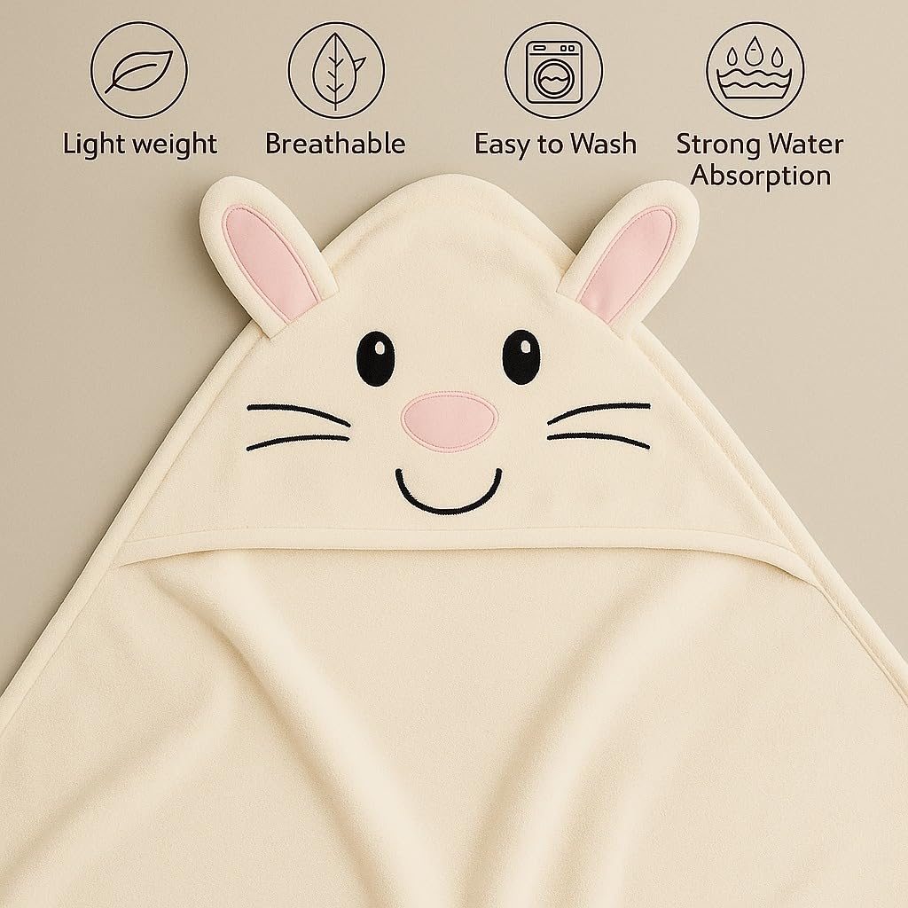 Baby Hooded Towel – Peachy Muffin