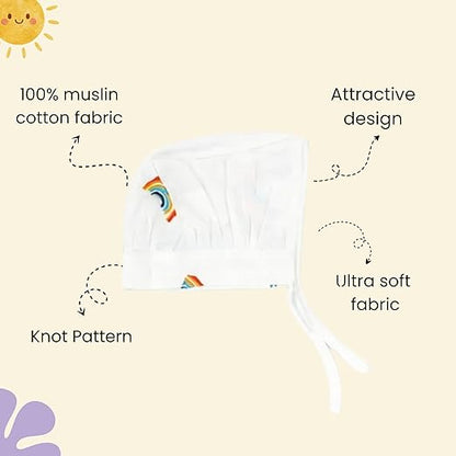 Muslin Dori Cap - Combo of 3 - Little Voyager