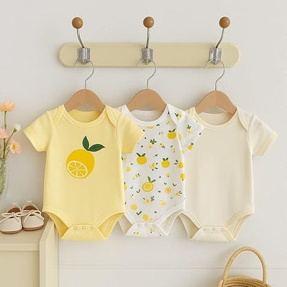 Cotton Baby Onesie - Zesty Lemon
