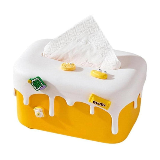 Decorative Baby Wipes & Tissue Storage Box - Mango Drip
