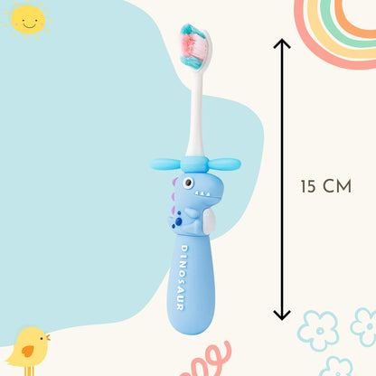 Kids Toothbrush - Blue Twisty Dino