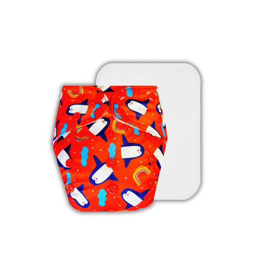 Reusable Cloth Diaper - Penguin Party
