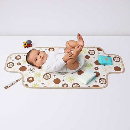 Portable Diaper Changing Mat - Cocoa Blossom