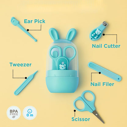 Baby Grooming Kit With Scissors- blue
