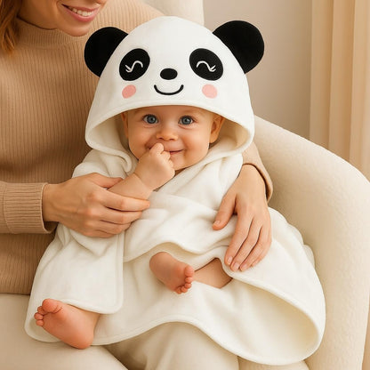 Baby Hooded Towel – Smiley Panda