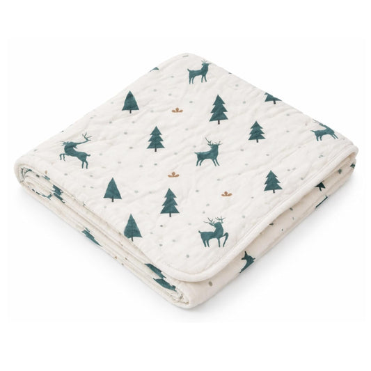 Organic Muslin Blanket - Christmas Wonderland