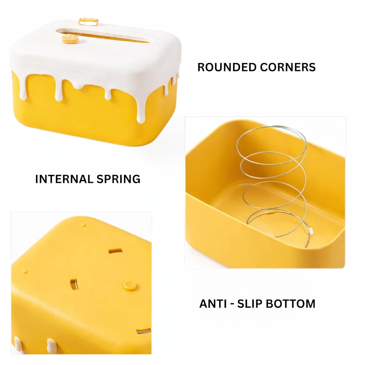 Decorative Baby Wipes & Tissue Storage Box - Mango Drip