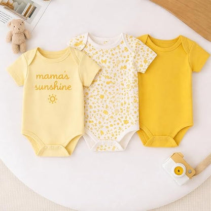 Cotton Baby Onesie - Mama's sunshine ( cream )