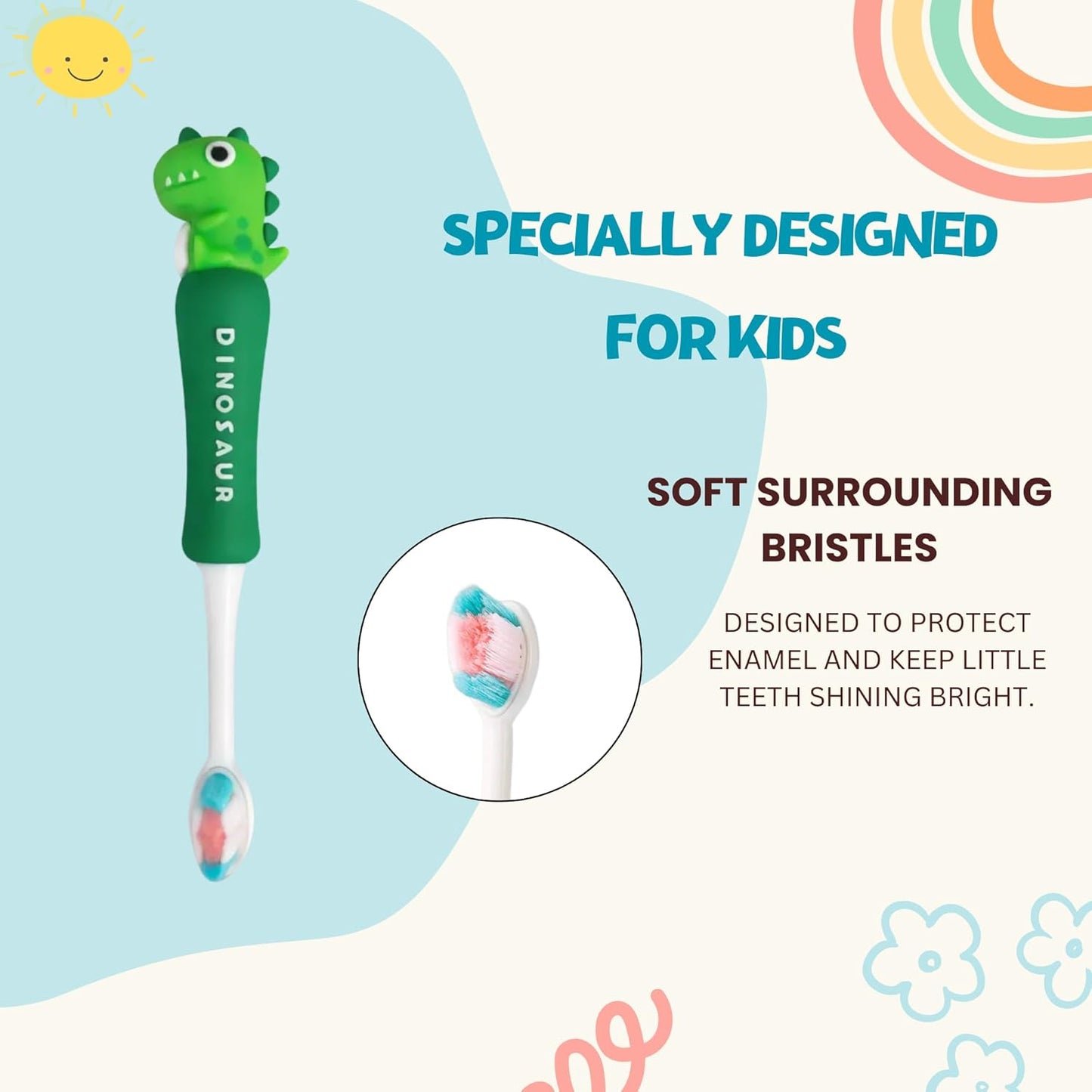 Kids Toothbrush - Forest Dino