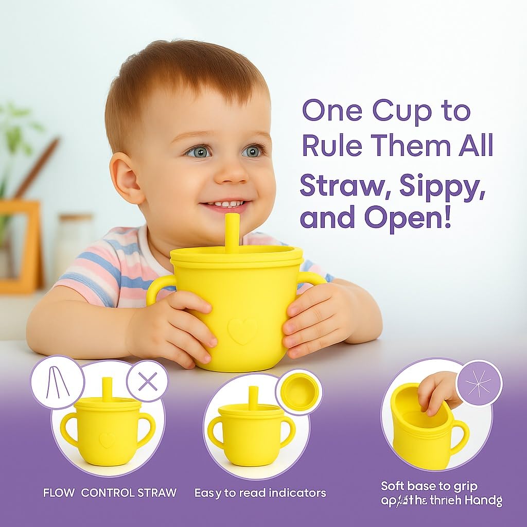 6 pcs Silicone Feeding Sets - Yellow Duck